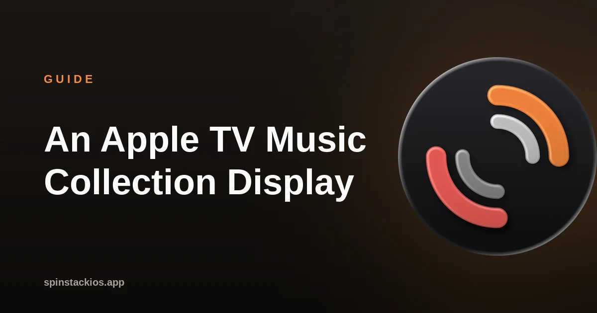 An Apple TV Music Collection Display That Feels Like Yours