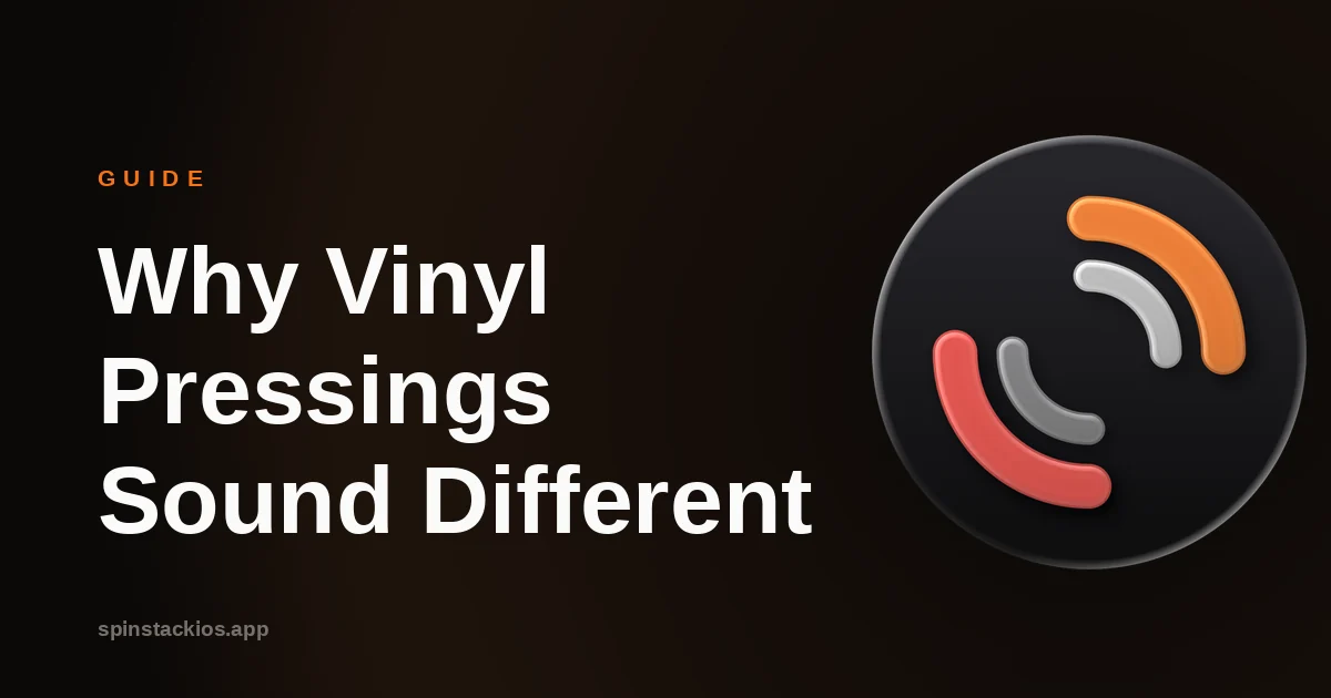 Why Vinyl Pressings Sound Different at Home